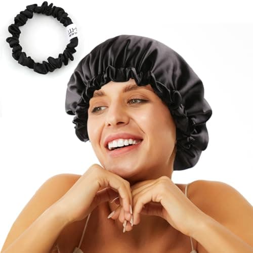 Satin Sleep Bonnet Hair Cap (Adjustable)