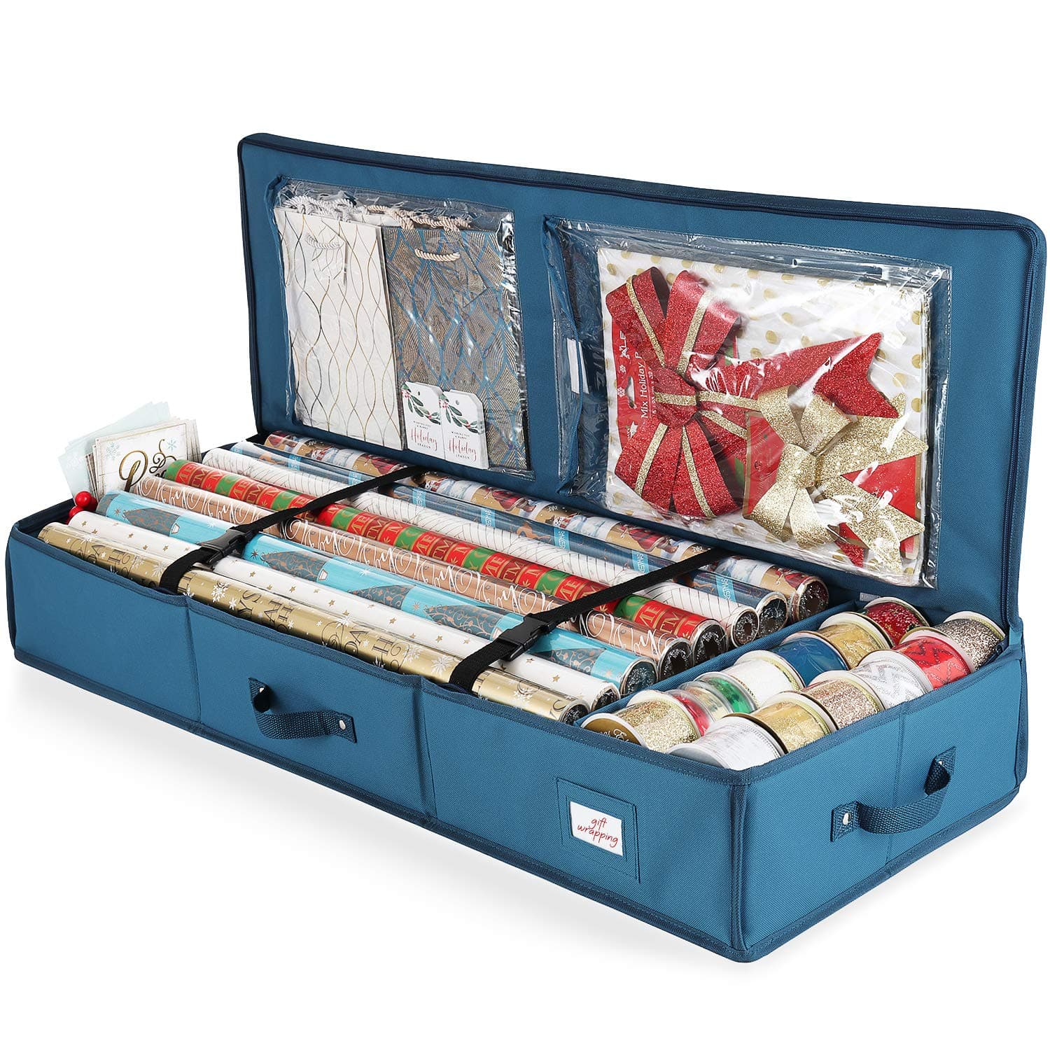 Sattiyrch Underbed Gift Wrap Organizer Container