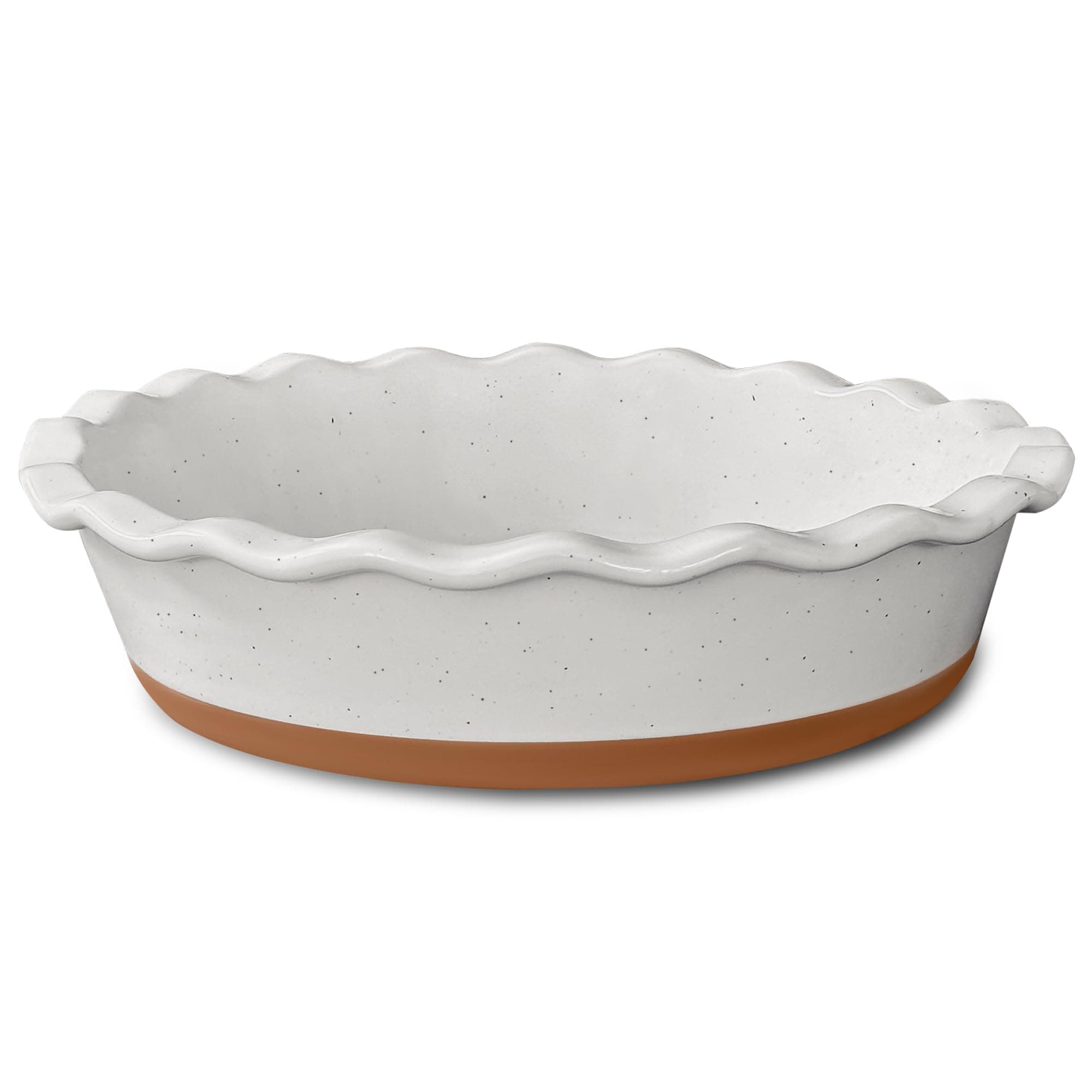 Scalloped Edge Ceramic Pie Dish