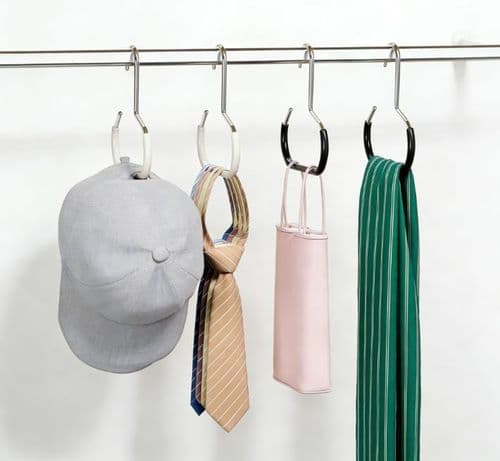 Scarf Organizer Hanger with 18 Loops