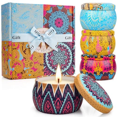 4-Pack Spring Soy Wax Candle Gift Set