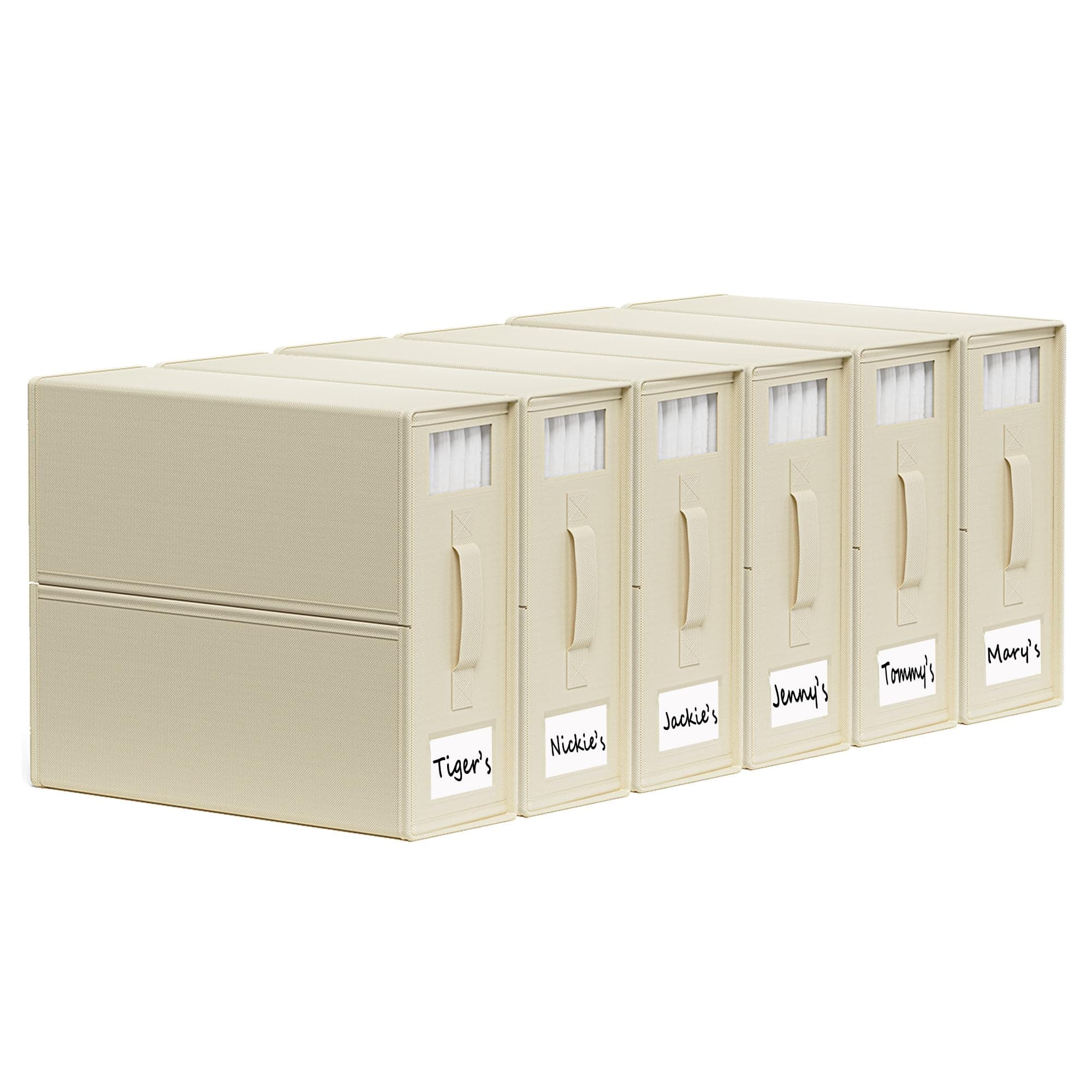 SheetCube Bed Sheet Organizers and Storage 6 Pack