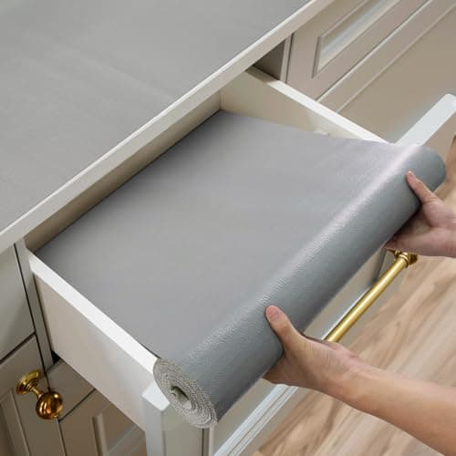 Shinlendid Shelf and Drawer Liner Gray Non-Adhesive 12 in. x 10 Feet