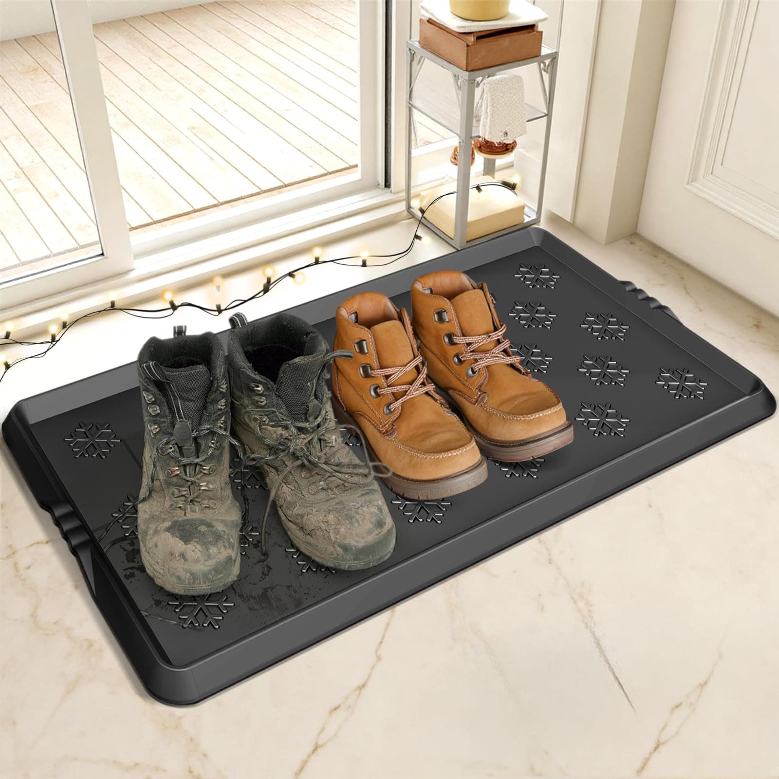 Entryway Shoe Tray (Metal with Rubber Liner)
