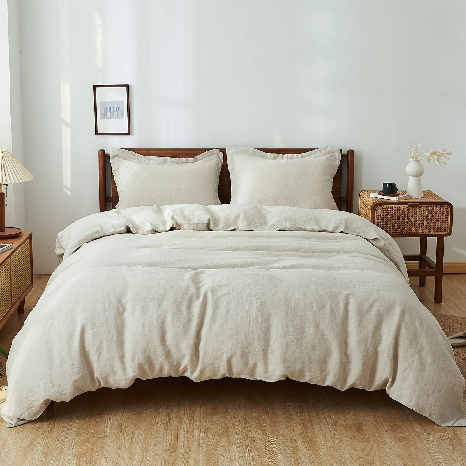 100 Percent Linen Duvet Cover Set