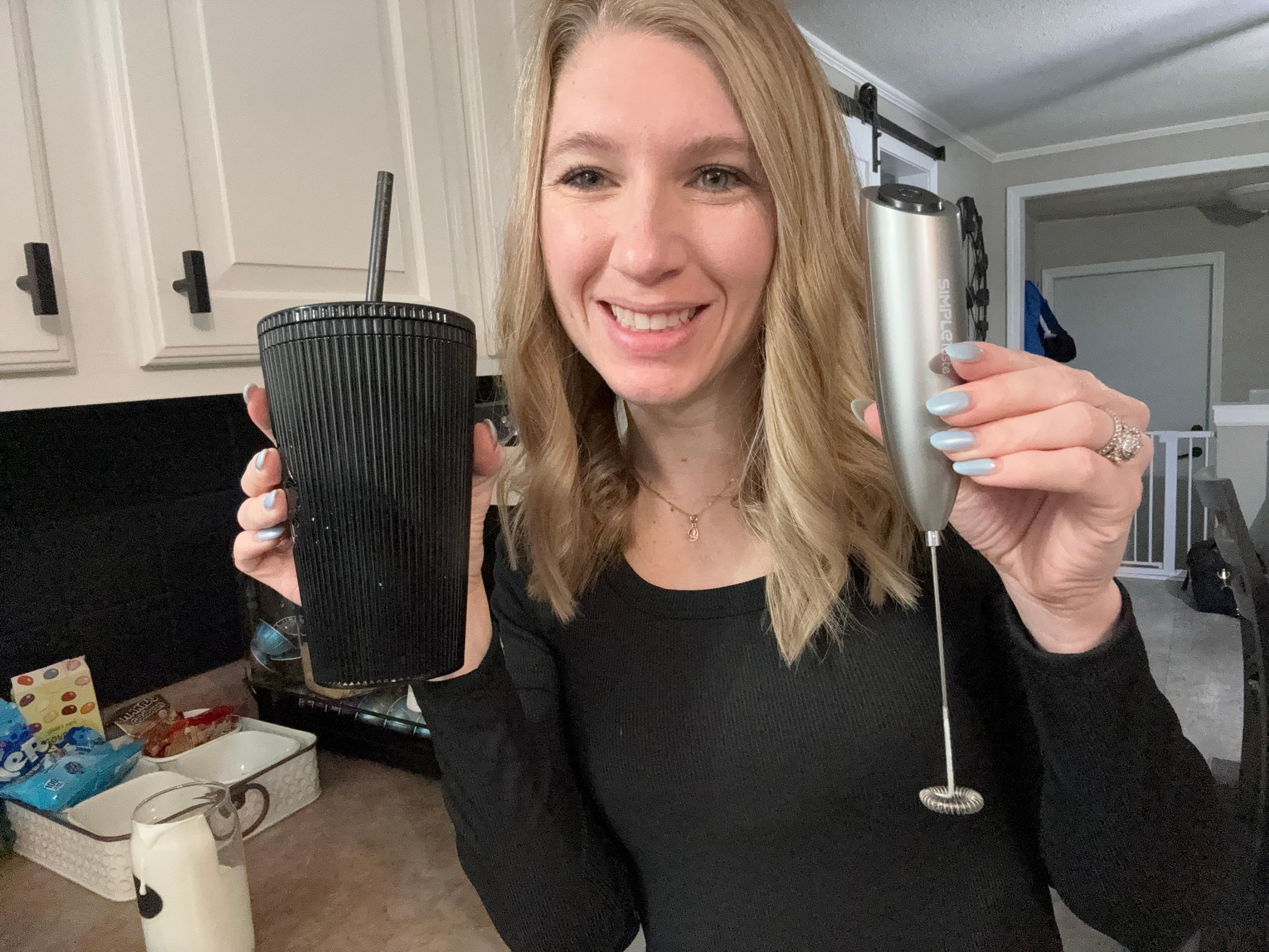 SimpleTaste Handheld Milk Frother Wand