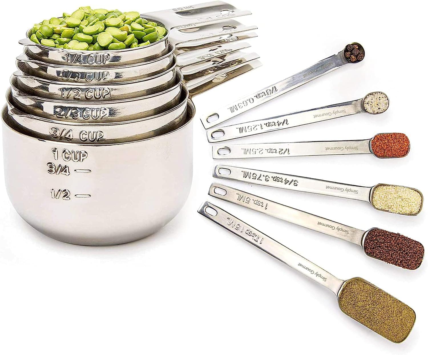 Simply Gourmet Measuring Cups and Spoons Set of 12