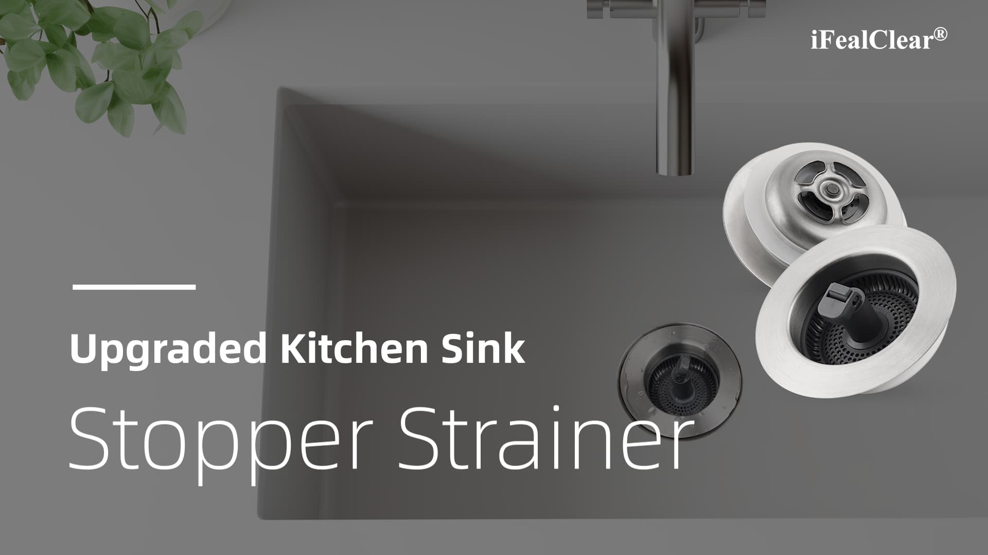 2-in-1 Kitchen Sink Strainer and Drain Stopper