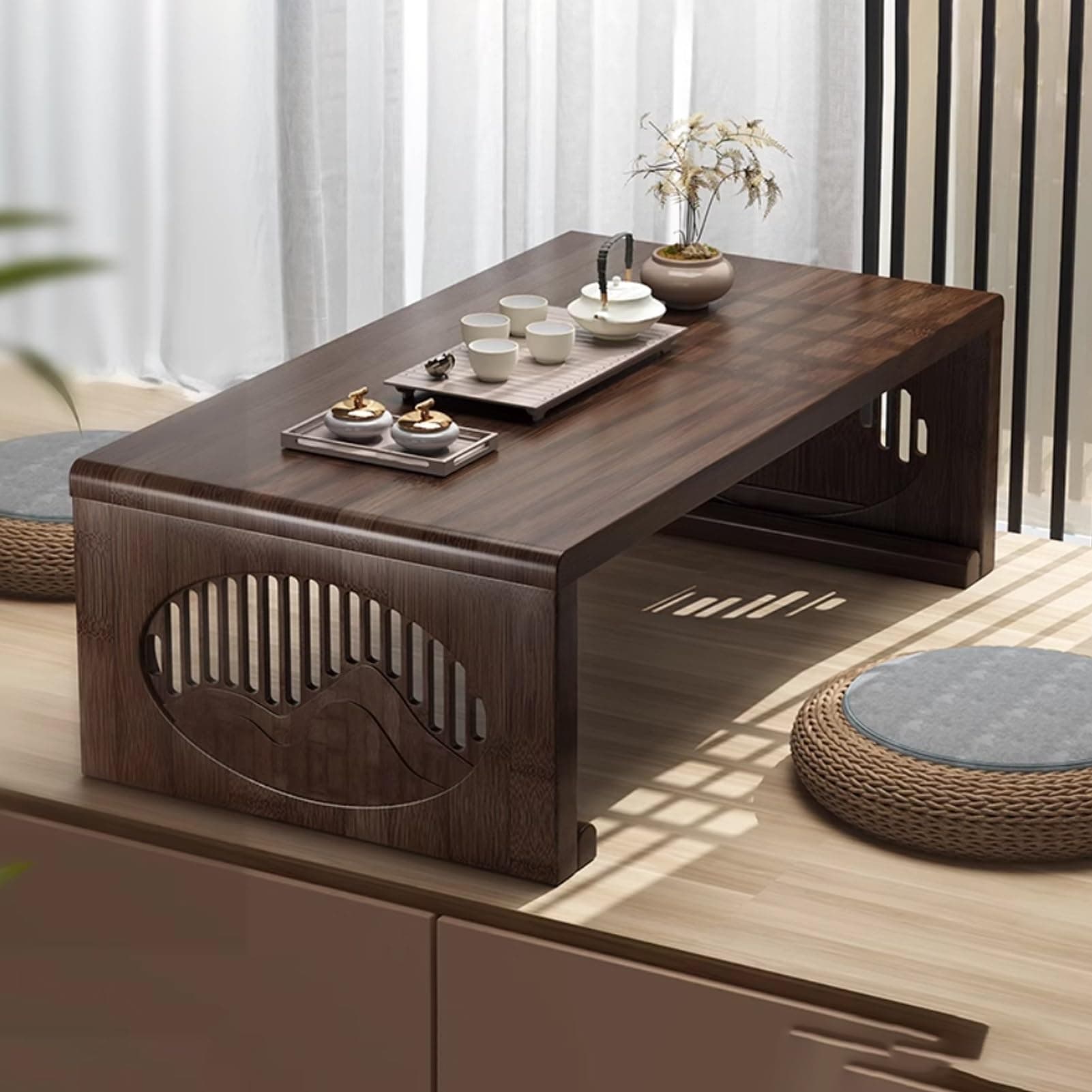 Small Bamboo Side Table