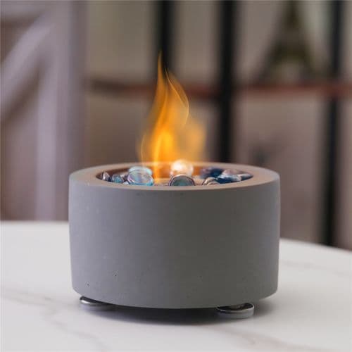 Smokeless Tabletop Fire Bowl with Lid (8 inch)