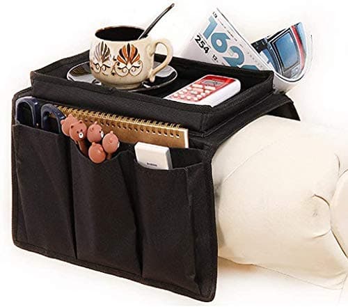 Sofa Armrest Organizer with Cup Holder and Pockets