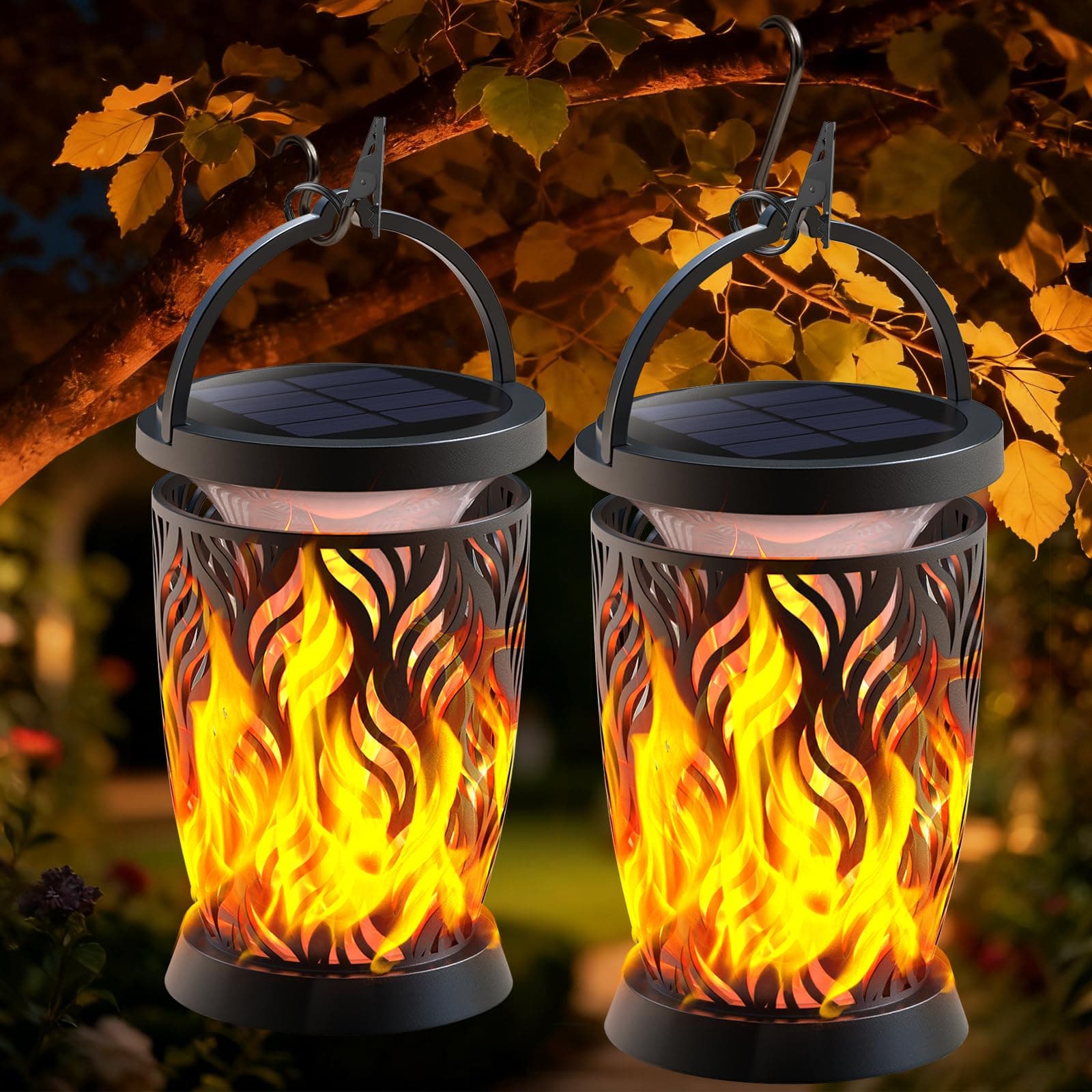 Solar Lanterns Outdoor (Set of 2)