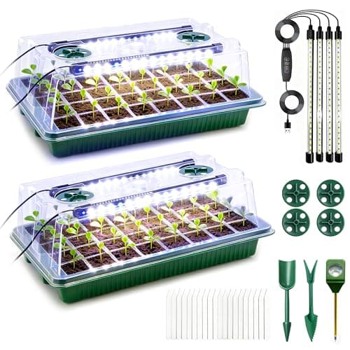 Sondiko Seed Starter Tray with Grow Light 80 Cells