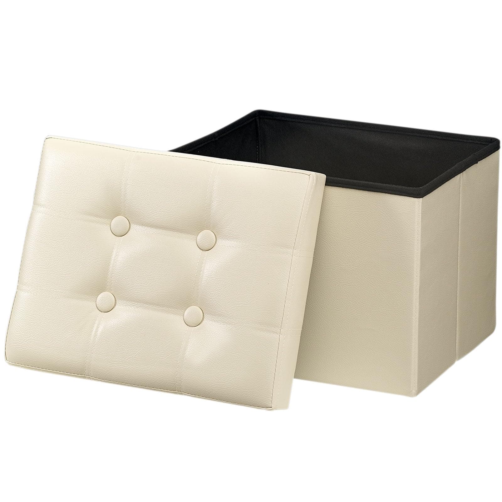 Velvet Vanity Stool with Storage