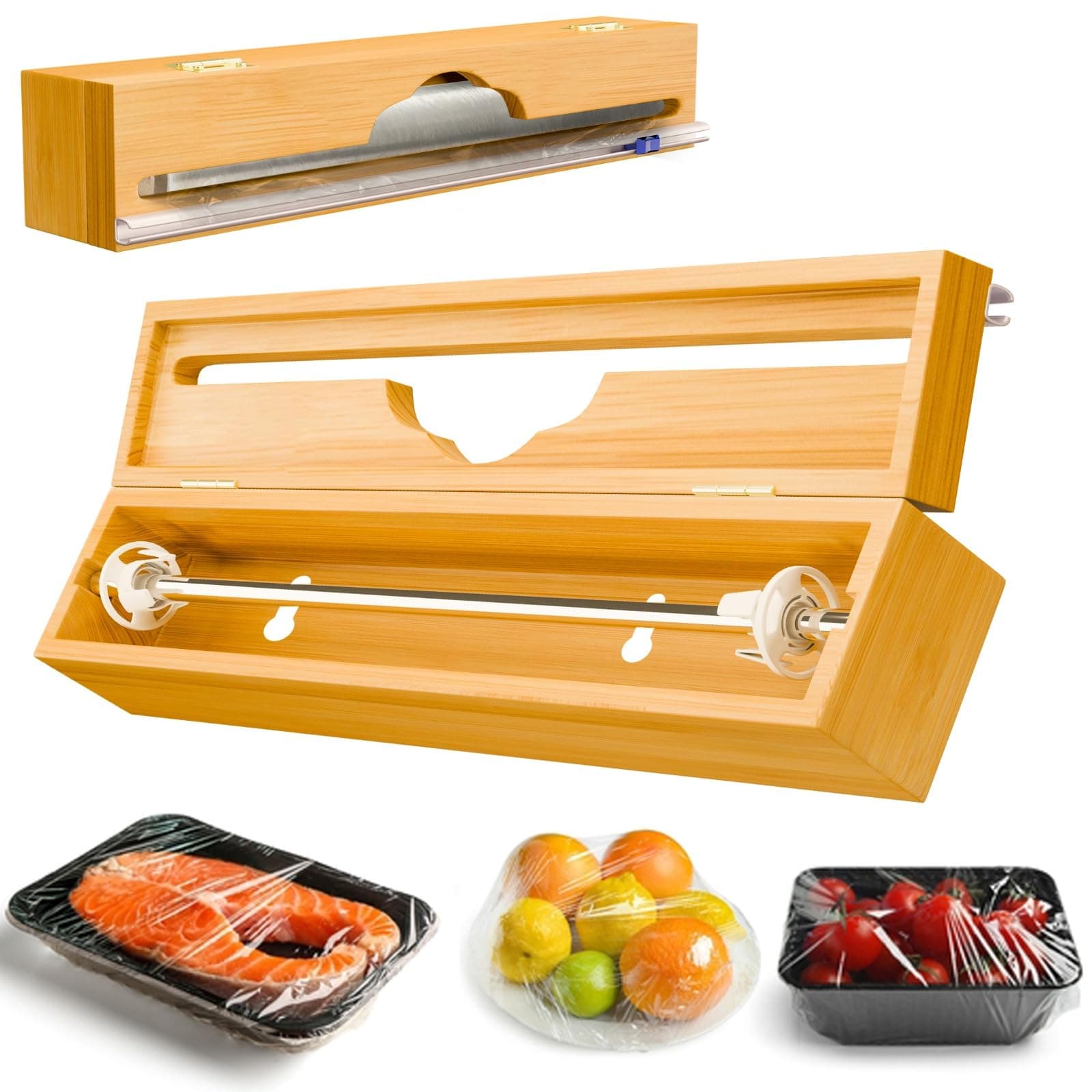 SpaceAid WrapNeat 3-in-1 Wrap Organizer with Cutter