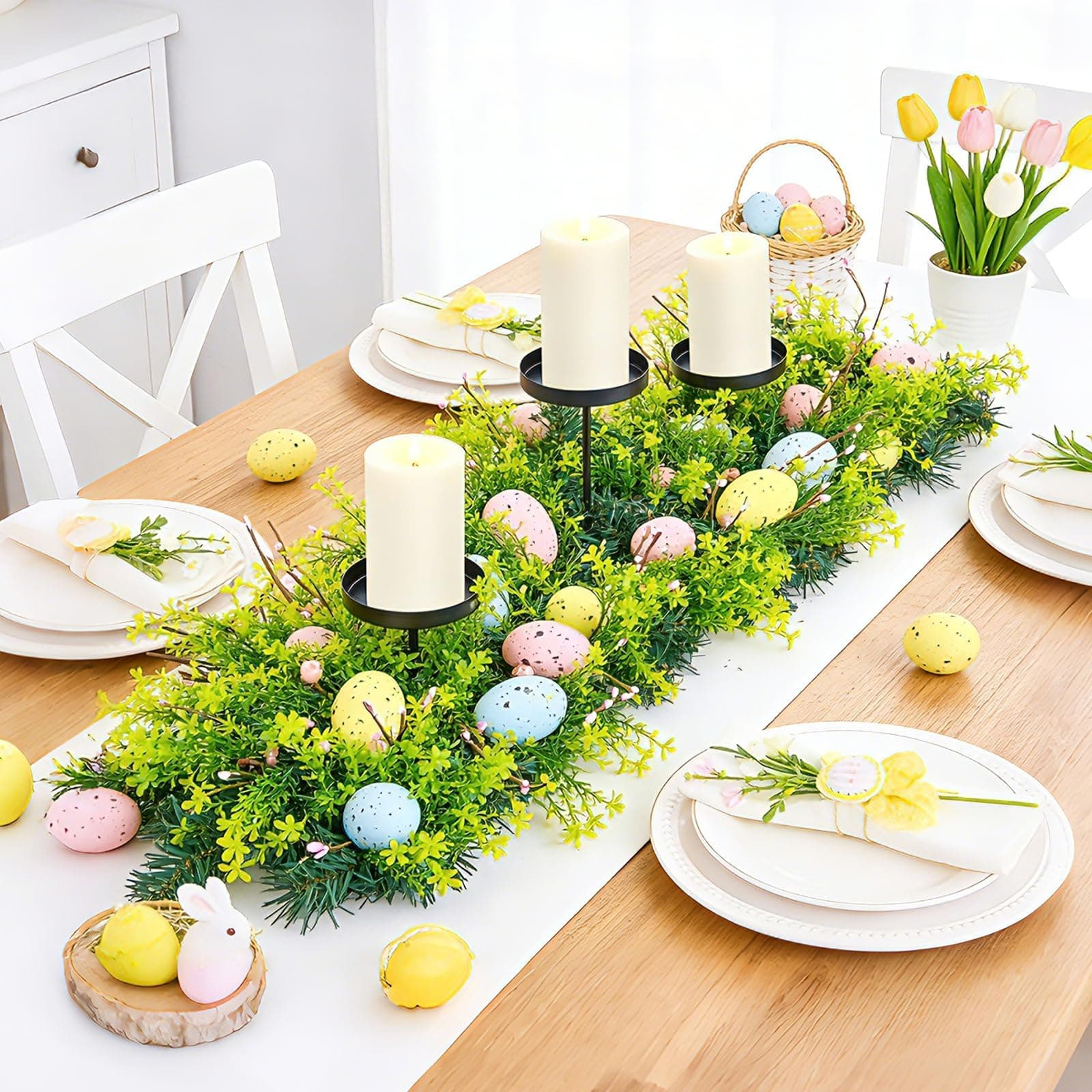 Pastel Glass Votive Holders (Set of 6)