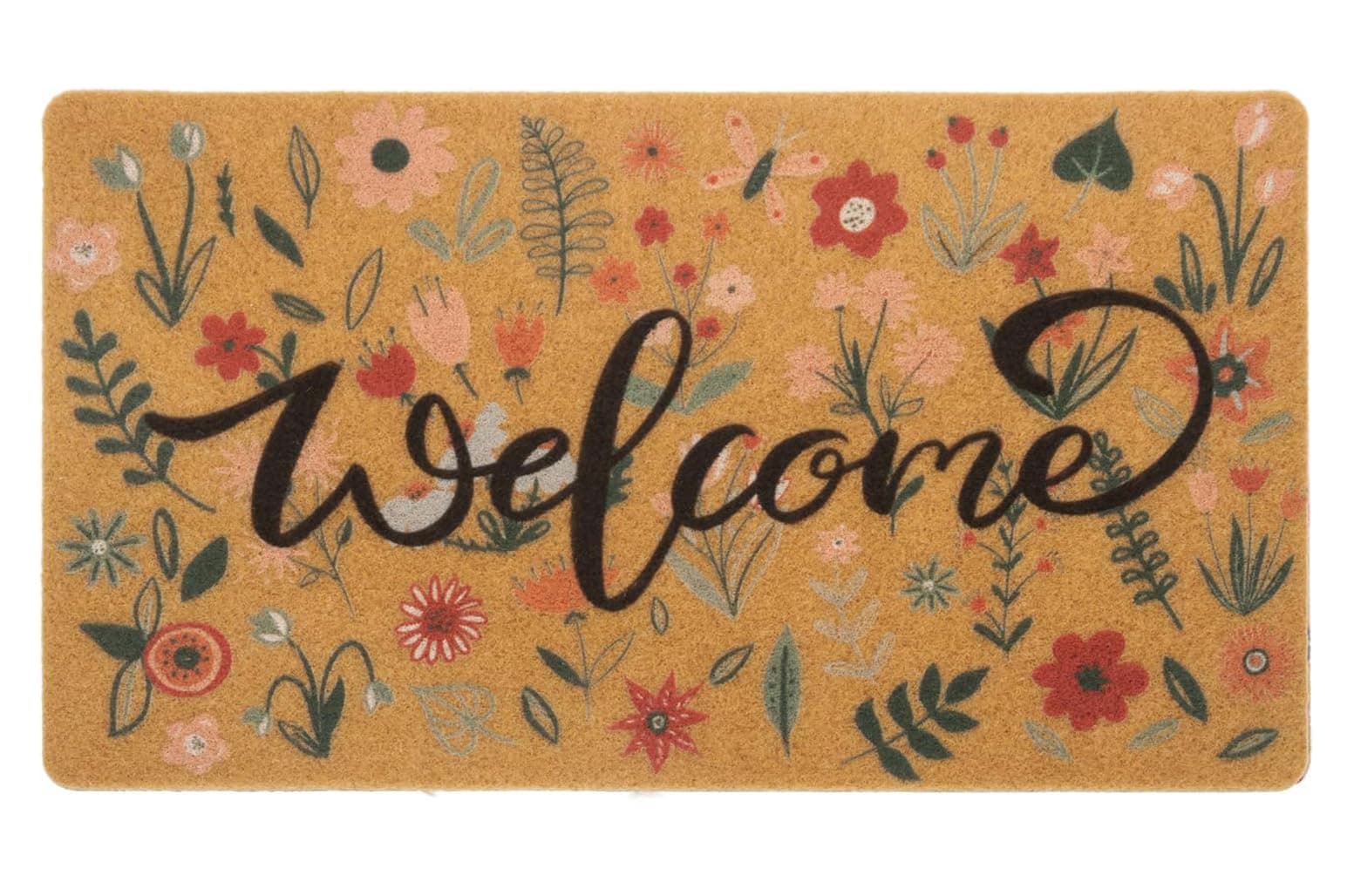 Floral Coir Spring Doormat