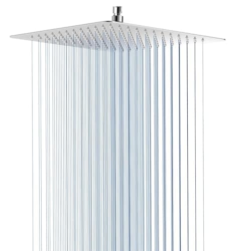 Square Stainless Steel Rain Showerhead