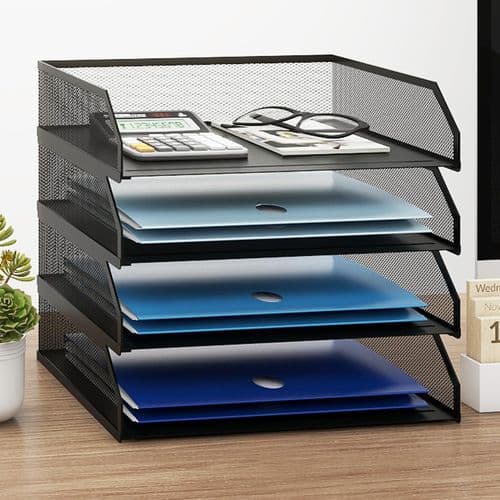 Easepres Stackable Mesh Document Tray Organizer