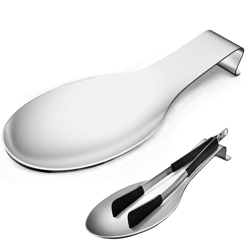 Stainless Steel Spoon Rest 2-Pack