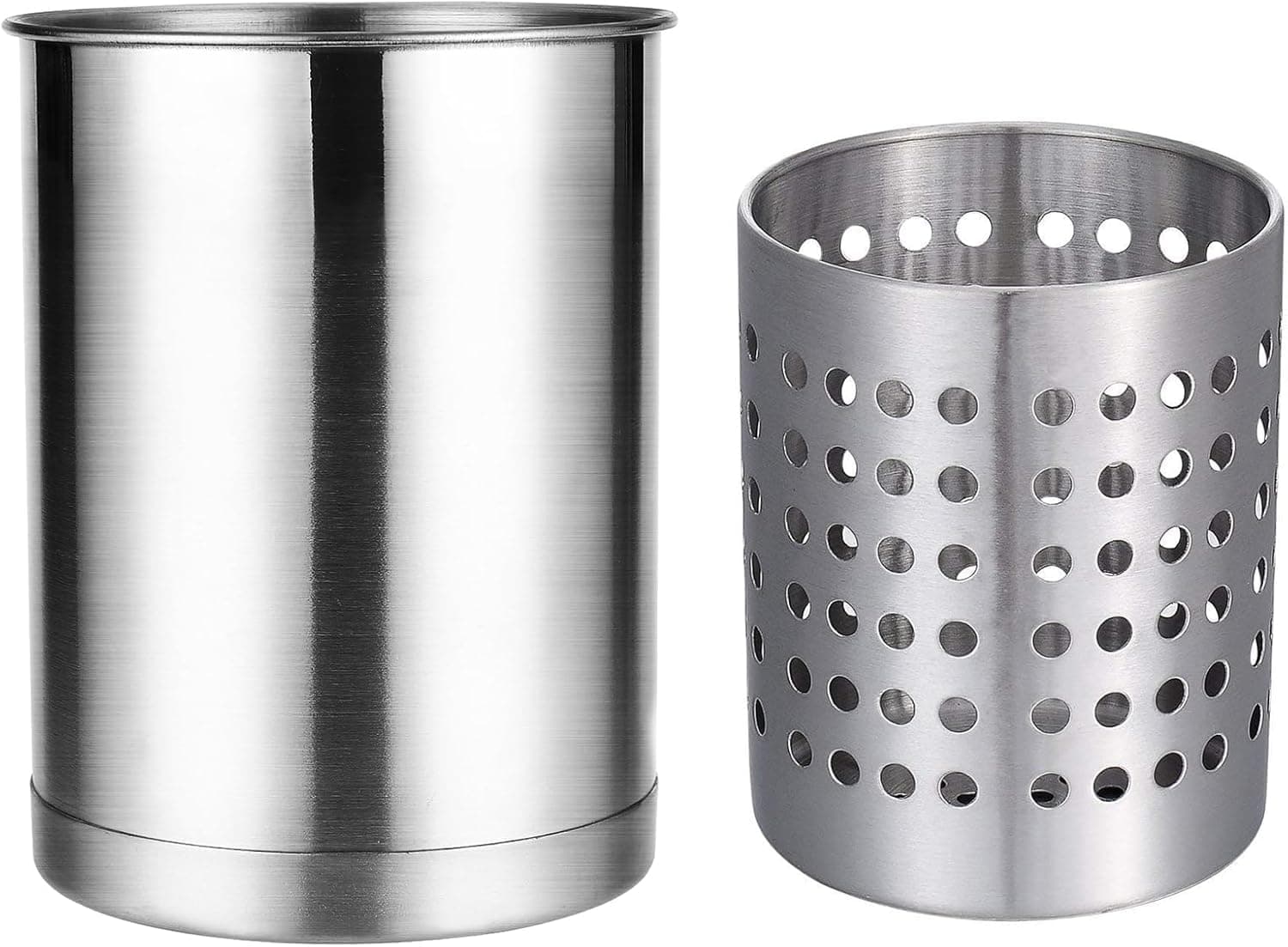 Stainless Steel Utensil Holder (Brushed Finish)