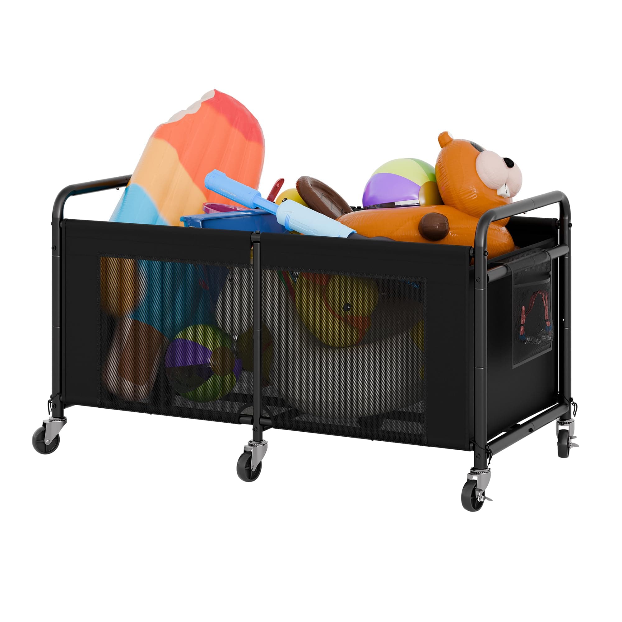 StorageWorks 120-Gallon Pool Float Storage Mesh Bin with Wheels