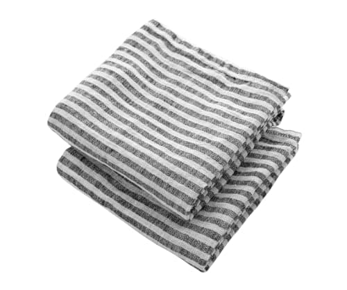 Striped Linen Tea Towel Set