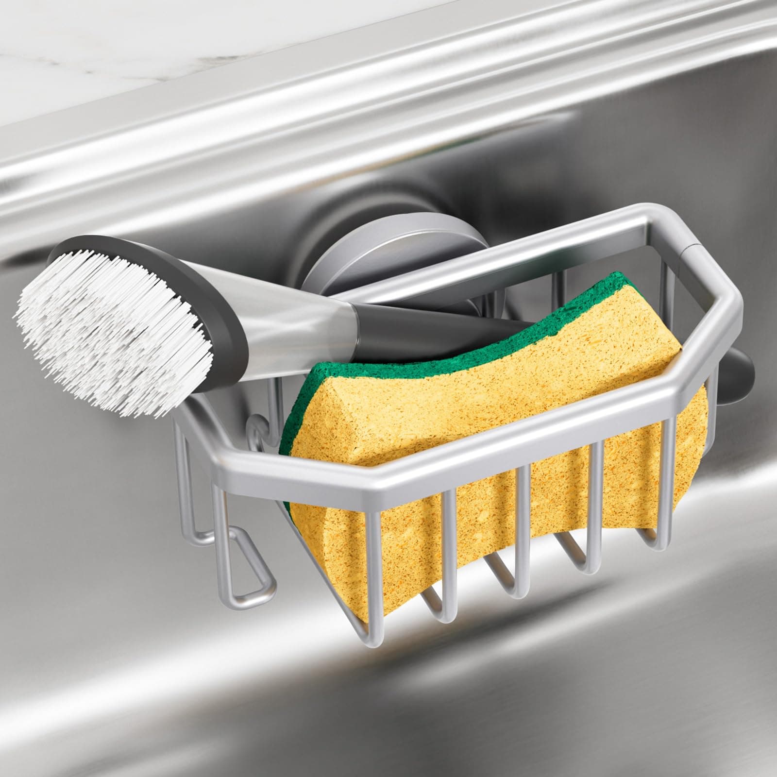TAILI Suction Sponge Holder for Kitchen Sink