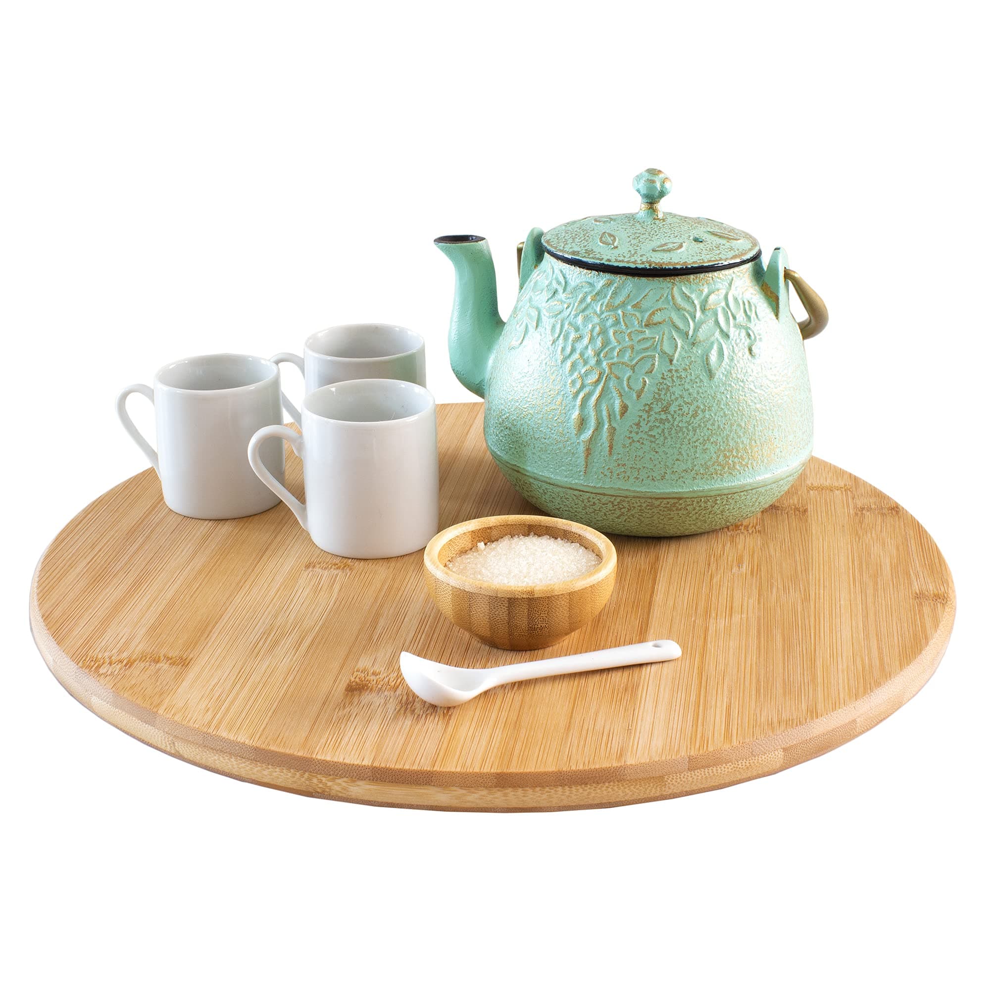 TB Home 14 in. Bamboo Lazy Susan — Kitchen Cabinet Turntable