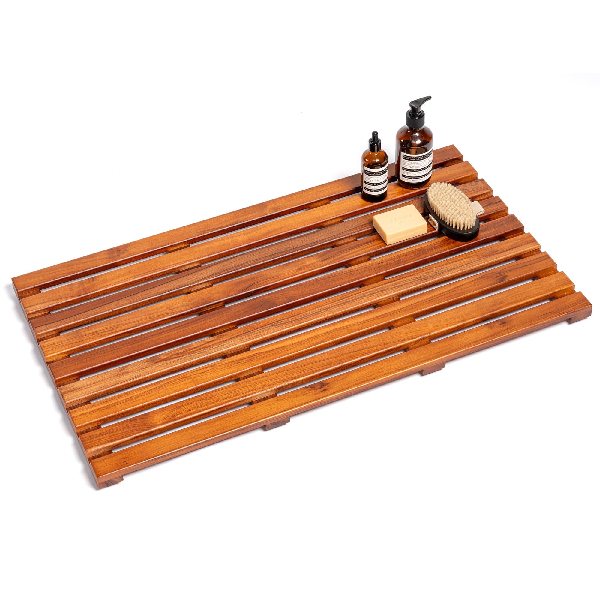 Utoplike Teak Wood Bath Mat 24x18 in