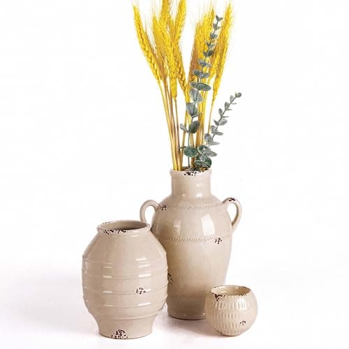 TERESAS COLLECTIONS Farmhouse Distressed Mantel Centerpiece Set