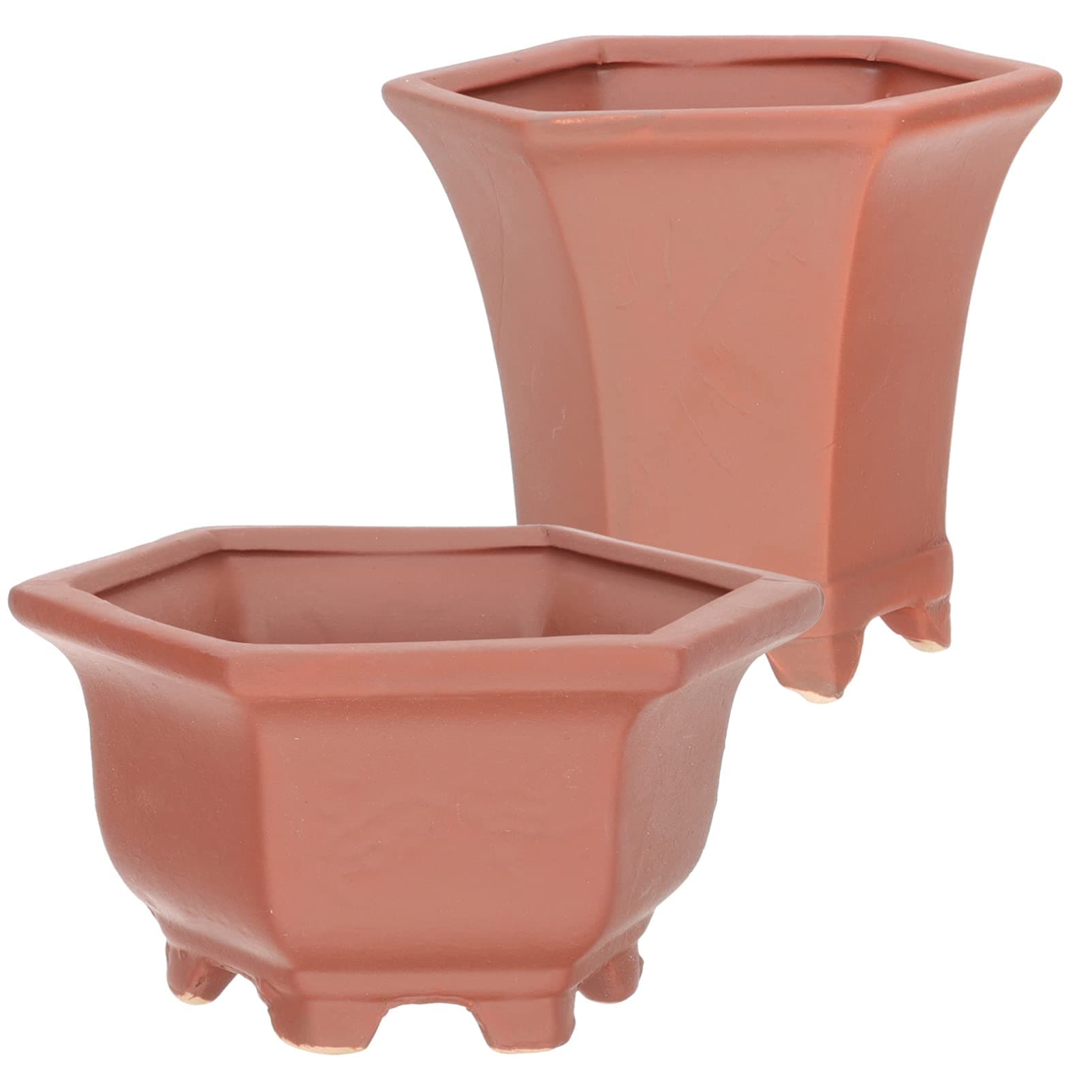 D'vine Dev Terra Cotta Pot Set of 6 with Saucers