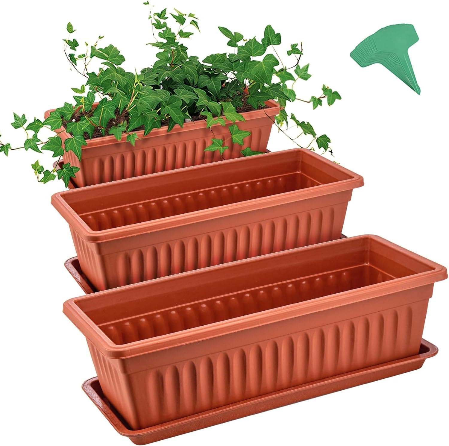 Elongated Terracotta Window Box