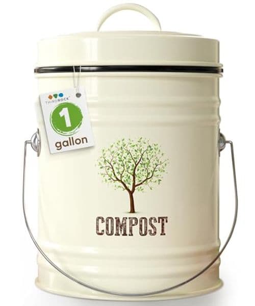 Third Rock Countertop Compost Bin with 1 Year of Filters