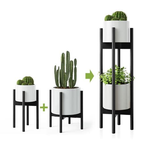 2-Tier Mid-Century Plant Stand