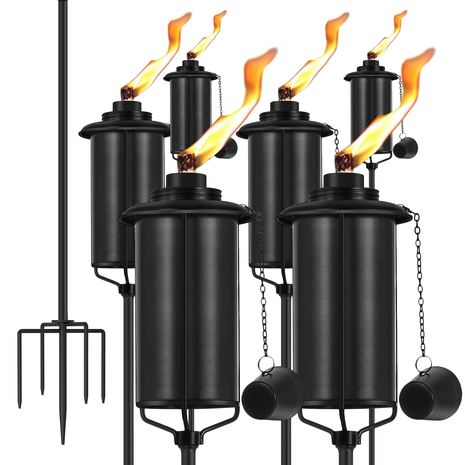 TIKI Metal Torch Stakes, 4-Pack Durable