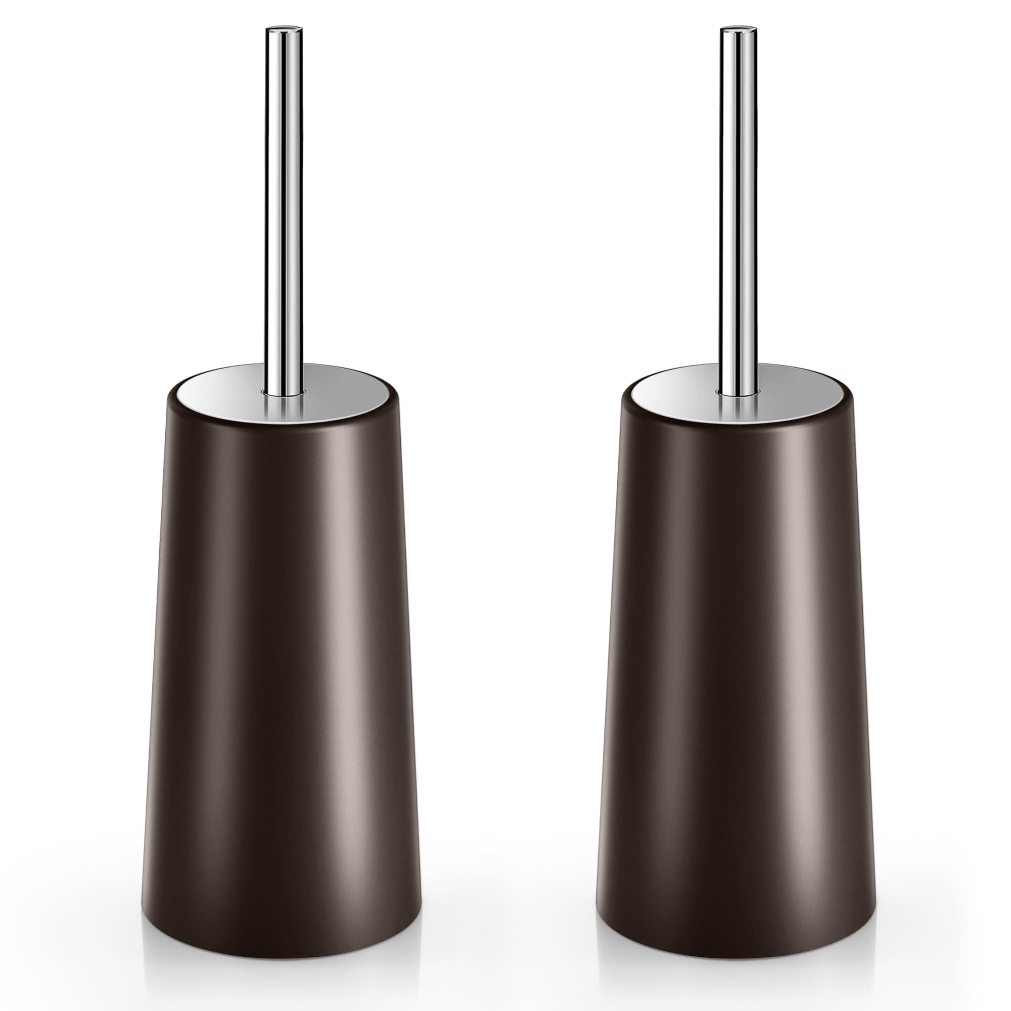 Toilet Brush and Holder 2-Pack Black