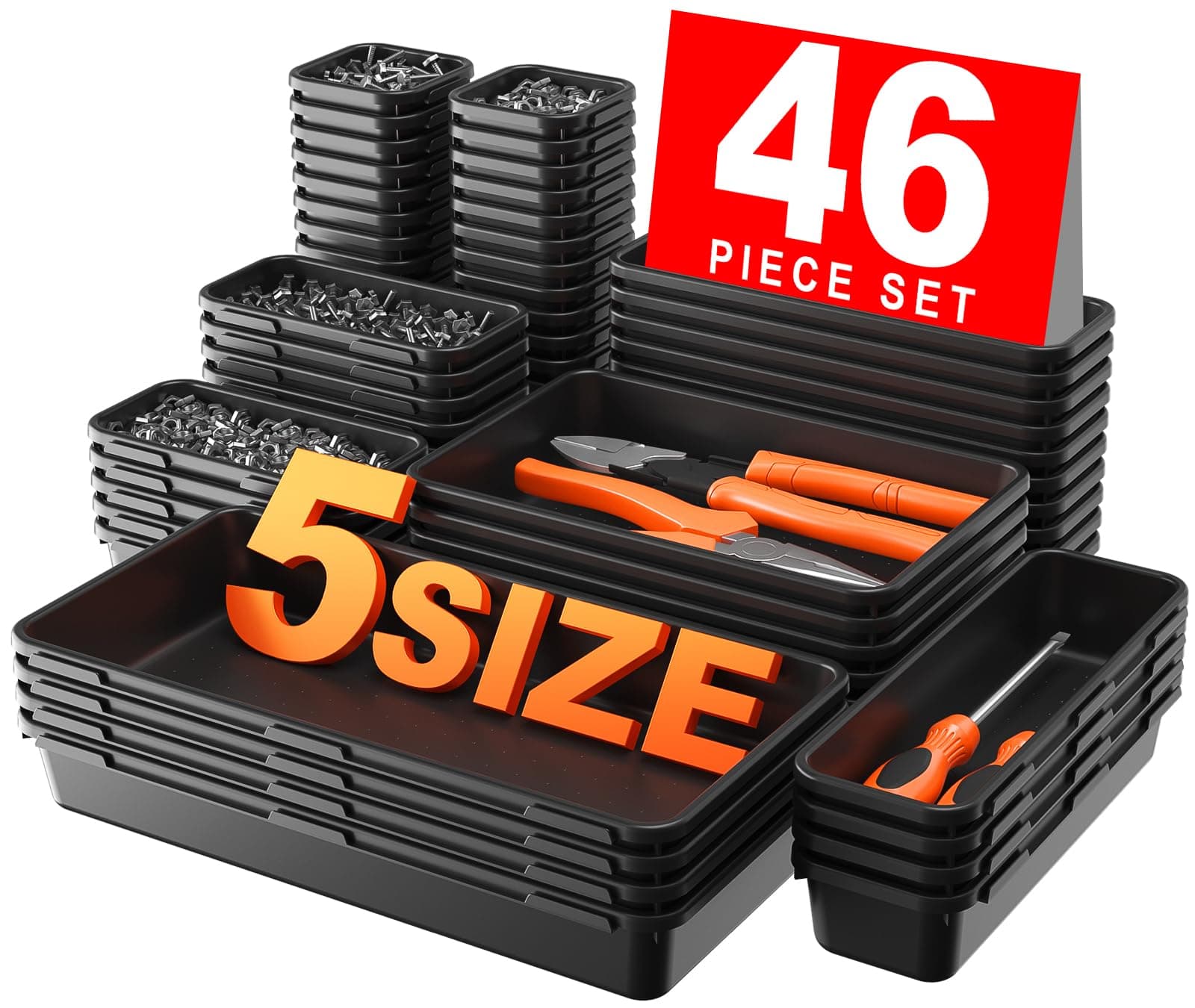 32pcs Tool Box Organizer Tray Dividers Set