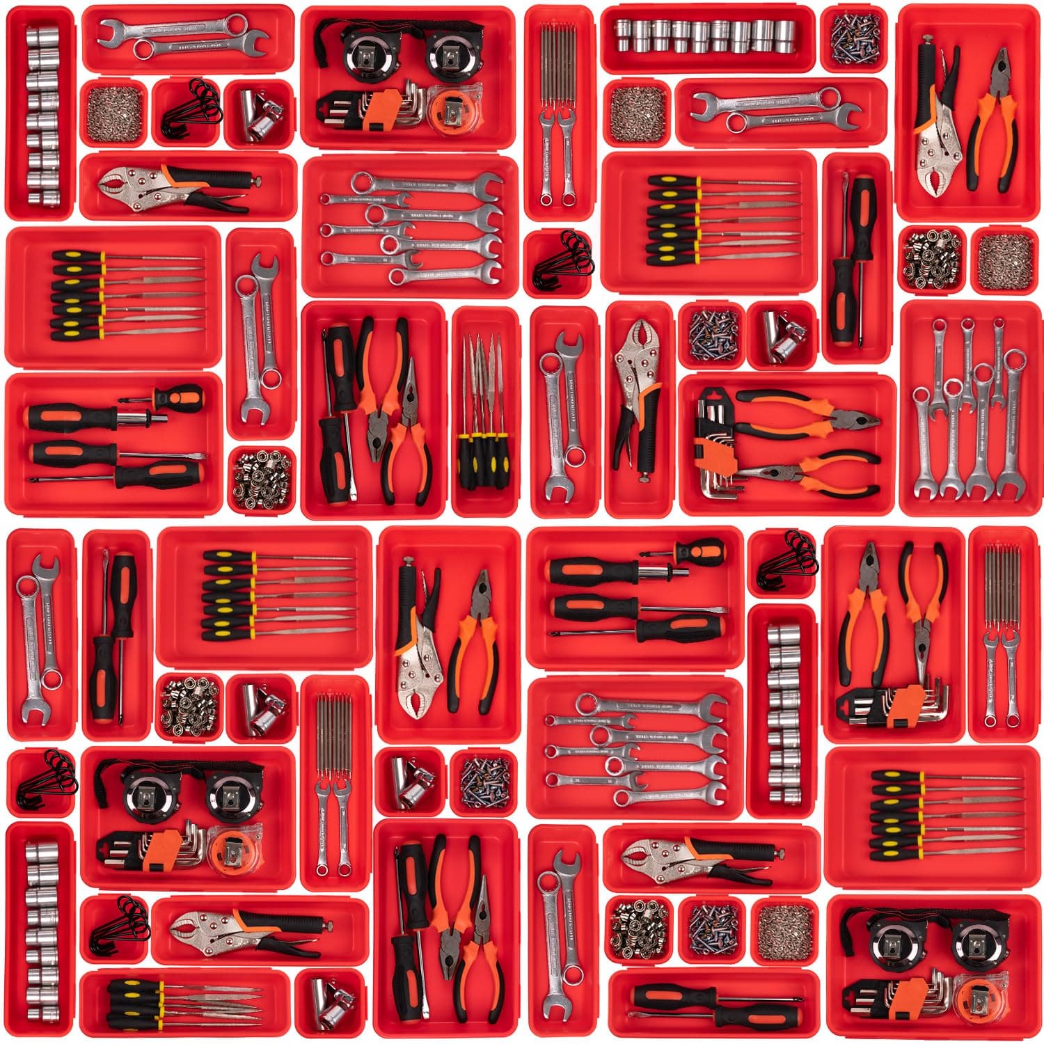 45 Pack Tool Box Organizer Tool Tray Dividers