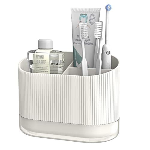 3-Slot Toothbrush and Toothpaste Holder