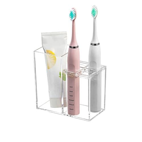 Toothbrush Holder 4-Slot Countertop Organizer