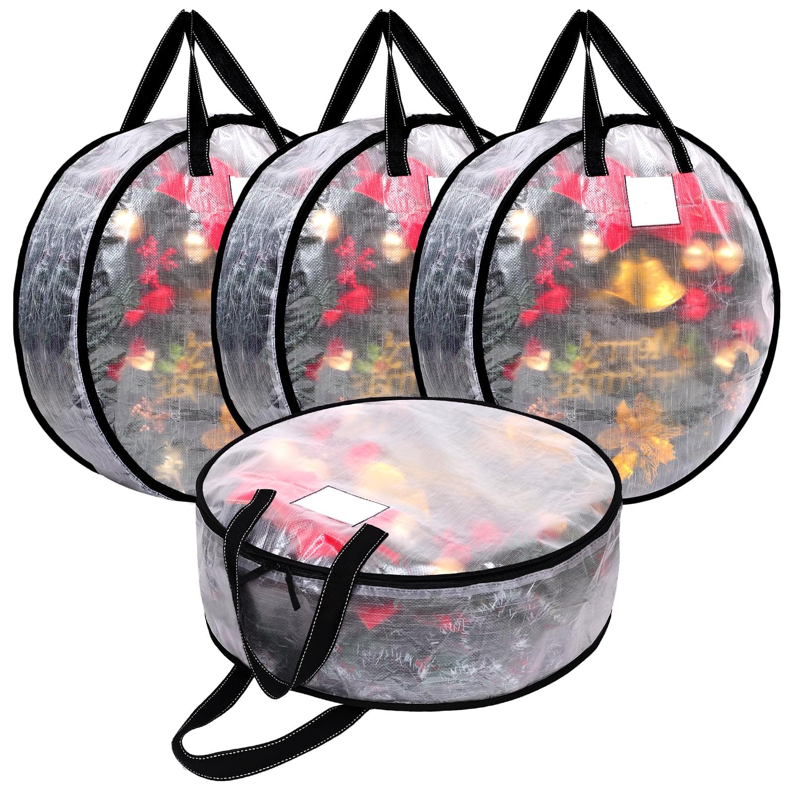 TQS Christmas Wreath Storage Bag, 30 inch, Dual Zipper, Oxford Fabric