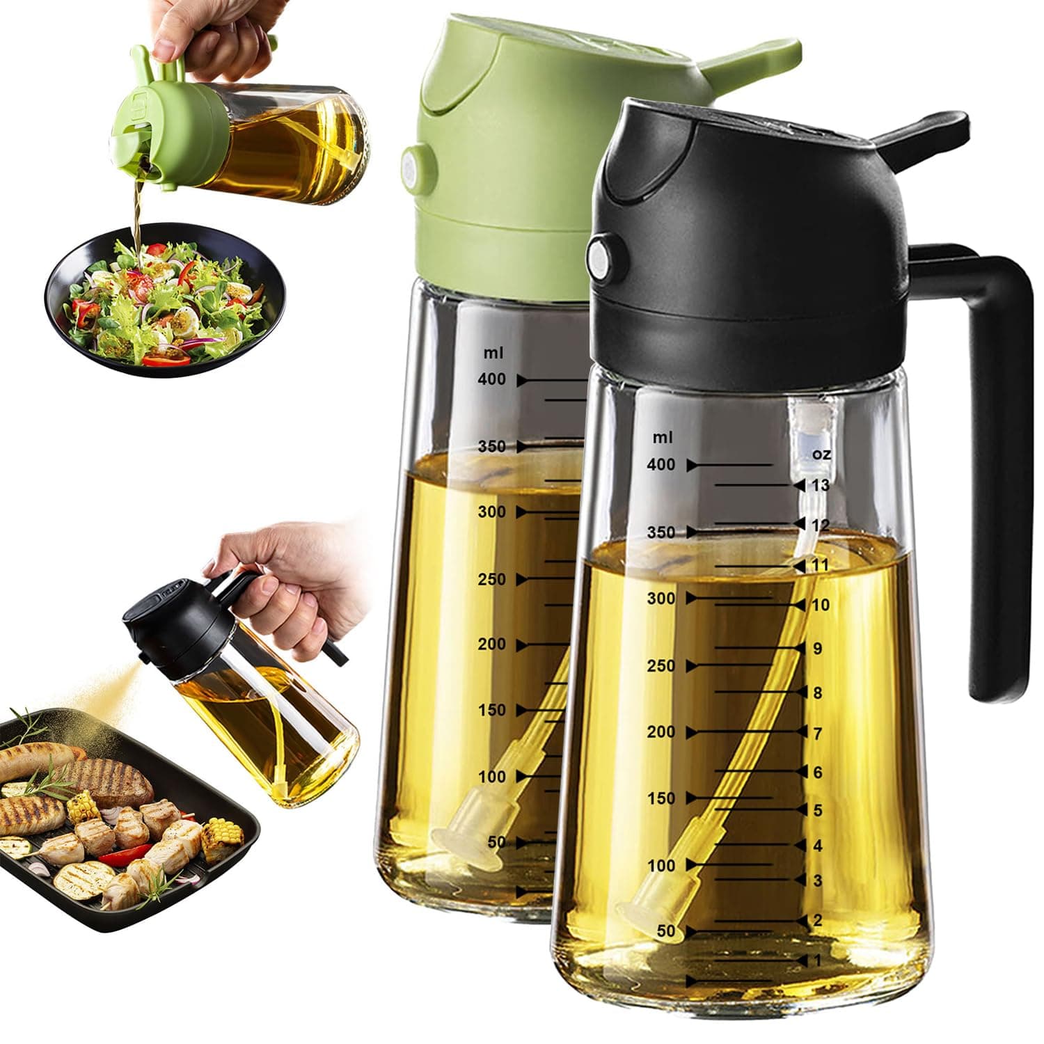 TrendPlain 16oz Glass Oil Sprayer