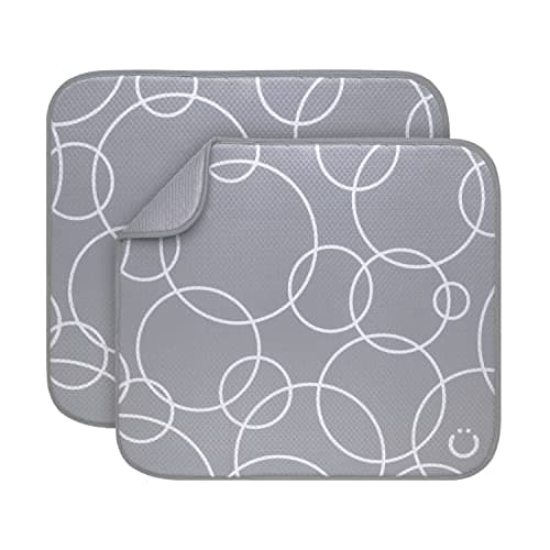 Ubbi Microfiber Dish Drying Mat, Non-Slip