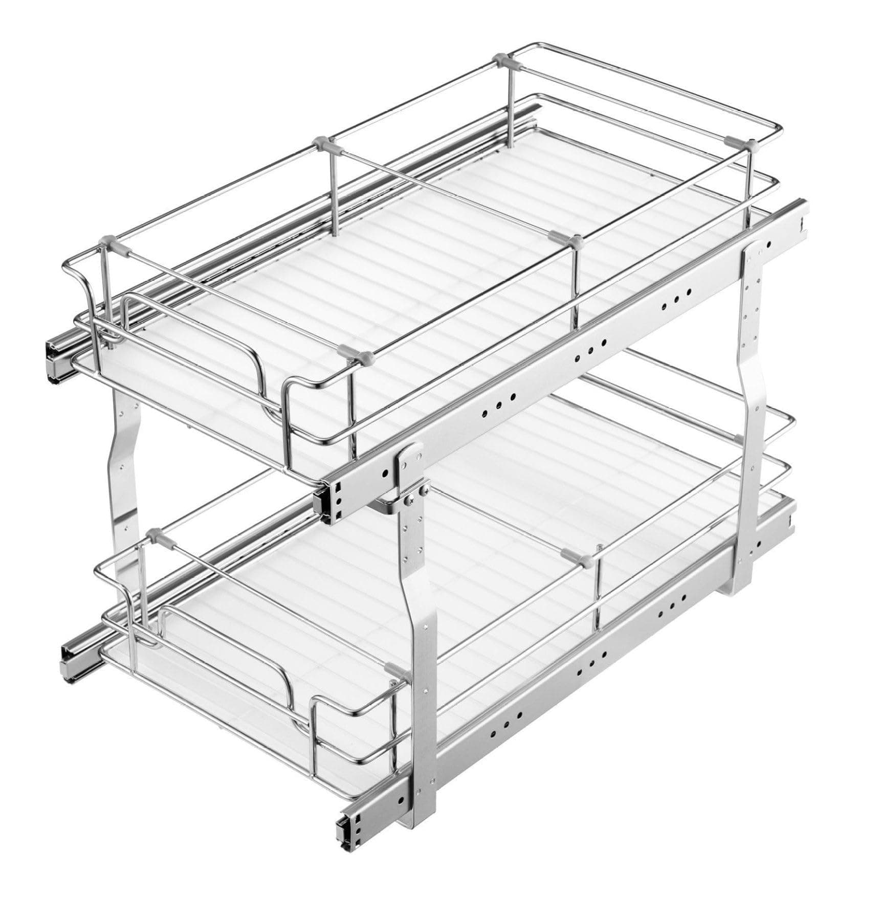 Under-Cabinet Pull-Out Wire Basket Organizer