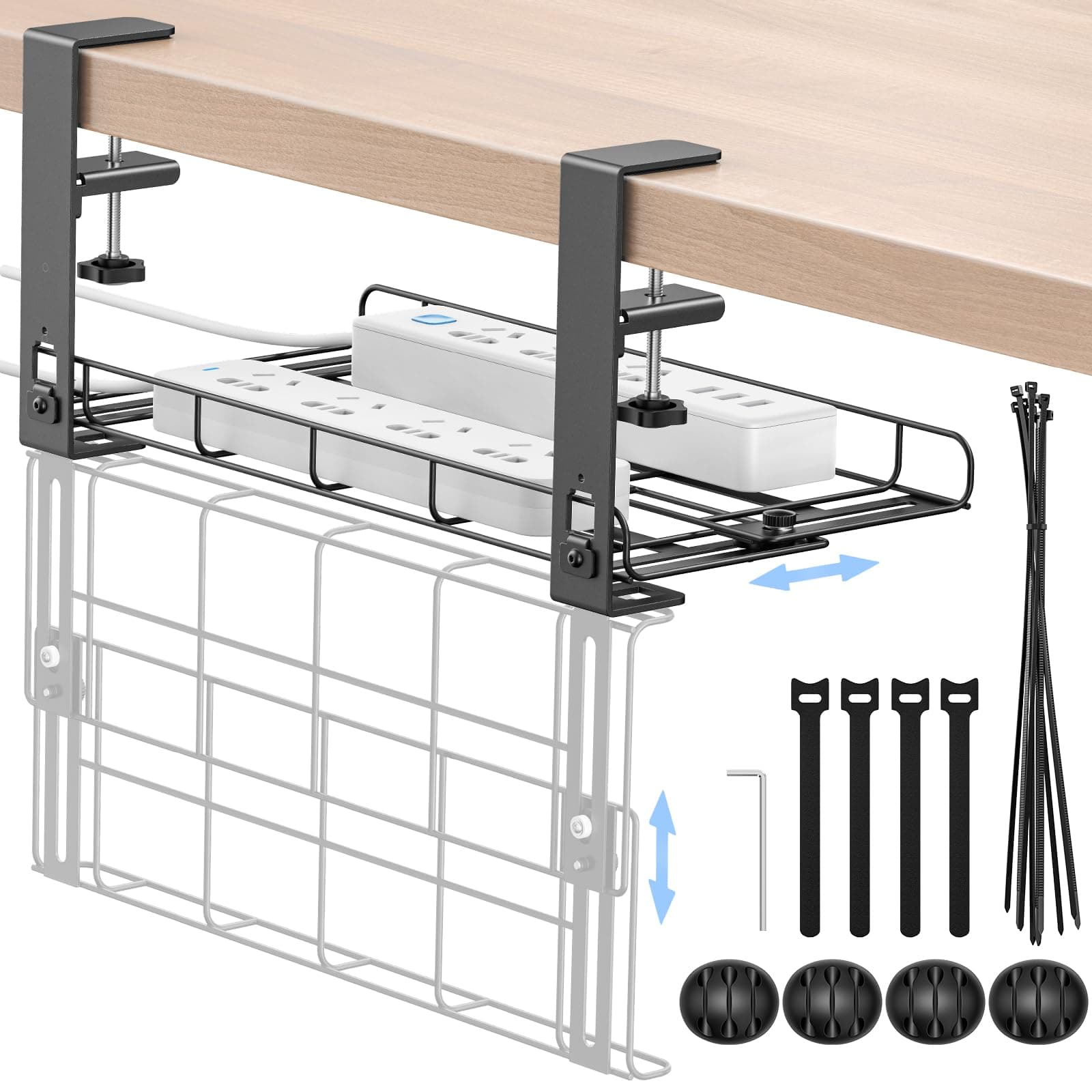 Under Desk Cable Management Tray