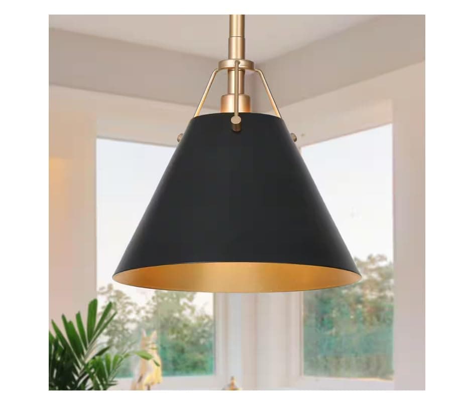Uolfin Pendant Light Black and Gold