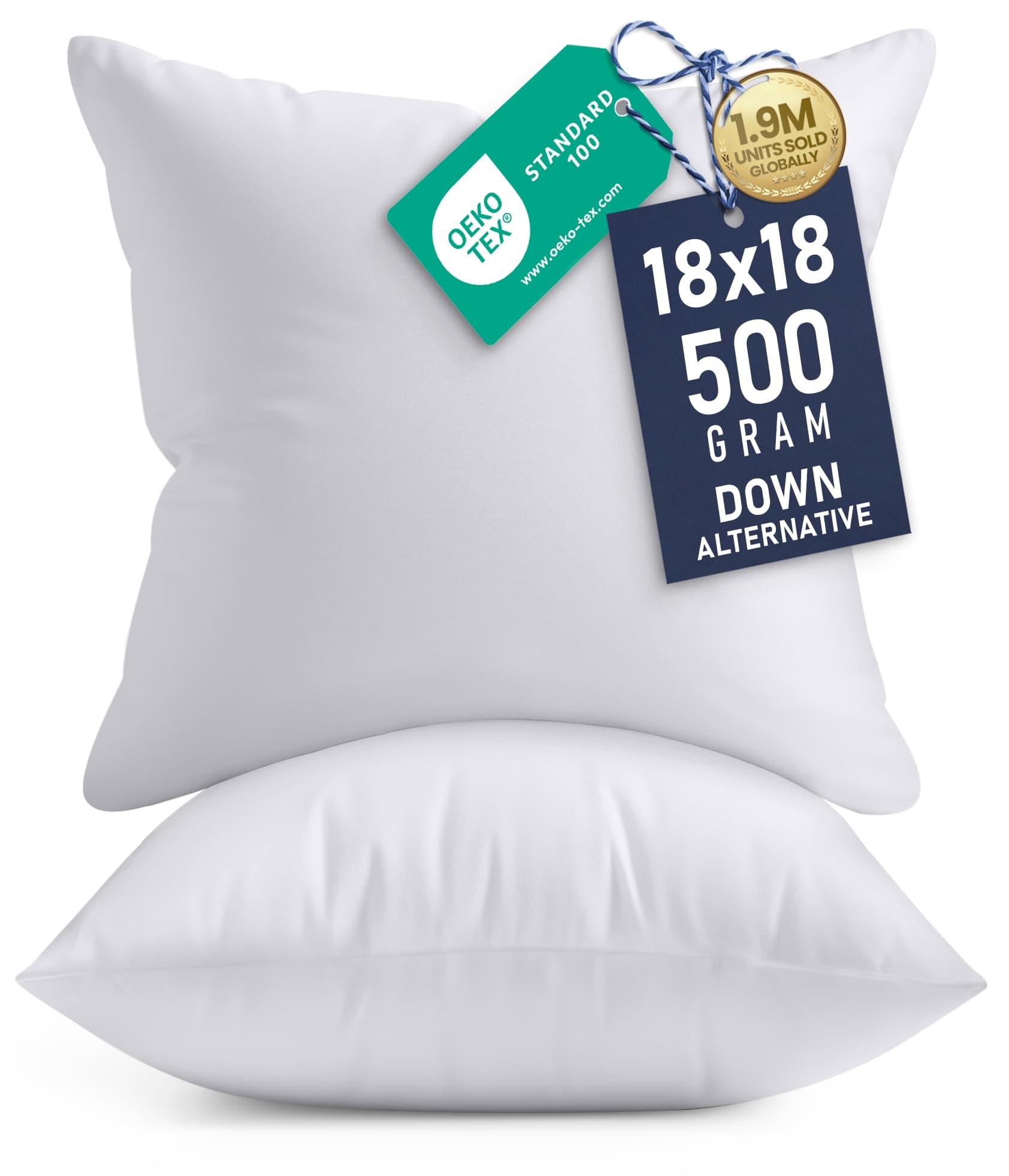 Utopia Bedding Throw Pillow Inserts Pack of 4 White
