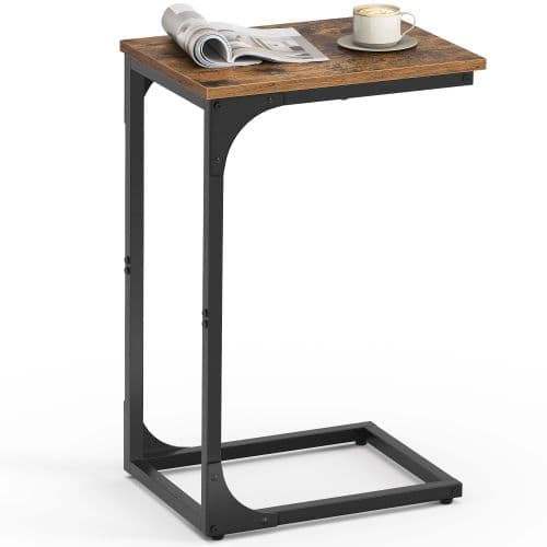 VASAGLE C-Shaped End Table