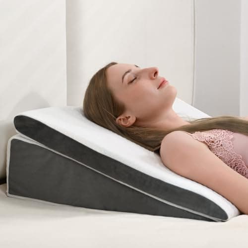 Vekkia 2-Pack Wedge Pillow for Sleep Independent Memory Foam